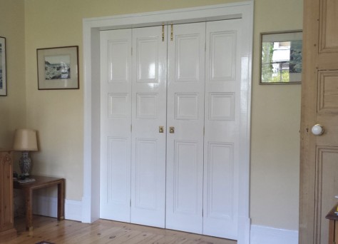 Bi-fold doors photo - bespoke Edwardian style folding doors, in Reading, Berkshire, UK