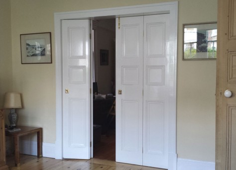 Bi-fold doors photo - bespoke Edwardian style folding doors, in Reading, Berkshire, UK