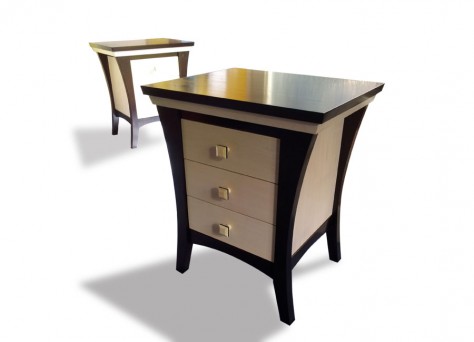 Hepburn bedside photo - Art Deco bedside cabinets, bespoke fine furniture in Reading, Berkshire, UK