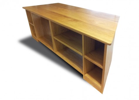 Industria TV unit in solid Oak